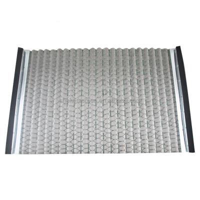 China Mineral Oil Vibrating Sifting Mesh, Mud Shaker Screen With Wave Shape for sale