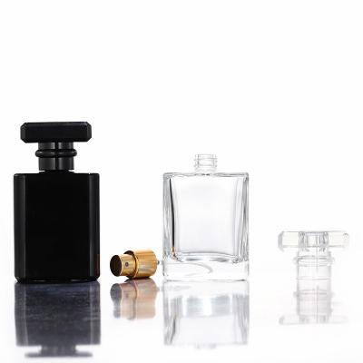 China Non Puddle Logo Perfume Bottle 30ML/50ML Custom Transparent Empty Glass Perfume Bottle Wholesale Bulk Luxury Perfume Bottles for sale