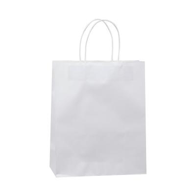 China Recycled Materials Custom shopping paper bag with logo mini paper gift bag paper white for sale