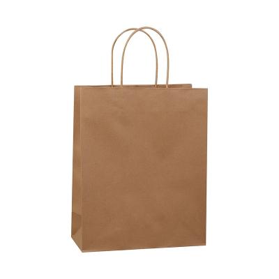 China Recycled Materials Brown kraft paper bags shopping gift paper bag customize for sale