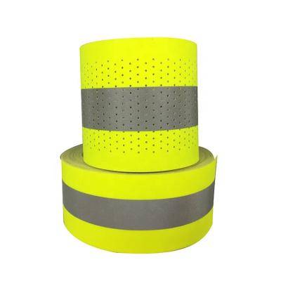 China 100% Cotton Tape FR Fire Proof Flame Retardant Glow In The Dark Reflective Fabric Color Cotton Vis Yellow 100% Cotton hi 5 cm *200 M Henghui for sale