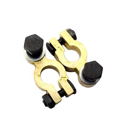 China Quick Disassembly Battery Terminal Connectors, Positive Negative Thickened Brass Terminal Assembly For Car Marine Ship Boat Camper Truck Auto Vehicle for sale