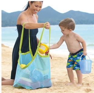 China promotional Clothes Toys Carry All Sand Away Beach Bag Mesh Tote Bag for sale