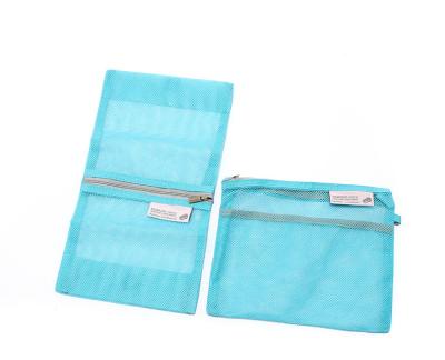 China Make Up toiletry promotional Mesh Document cosmetic Storage Travelling Storage bag case for sale