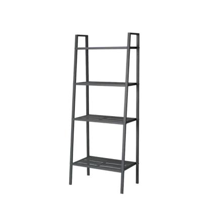 China 4 Tier Modern Metal Mesh Multi Storage Rack Corner Functional Book Shelves Shelves Bookcase for Living Bed Room Home Furniture for sale