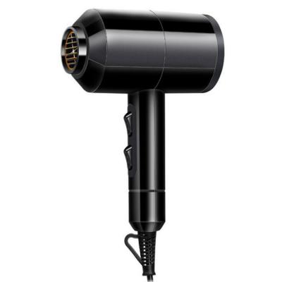 China Factory Outlet Wholesale Negative Foldable Black Ion Quick-Drying Hair Dryer Hotel Household Portable Rechargeable Hair Dryer for sale