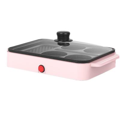 China Hot Selling RV Mini Students Machine Indoor Multifunctional Electric Hot Pot Grill Cooker Breakfast Machine Electric Grill for sale