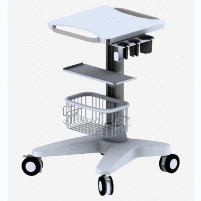 China Portable Medical Instruments Chinese Aluminum Laptop Trolley Medical Trolley for ECG/Ultrasound Device for sale