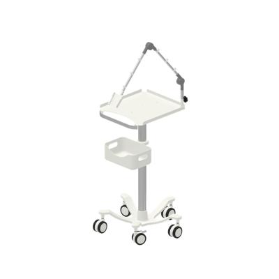 China Aluminum OEM Europe Chinese Hospital Laptop Patient Hospital Ultrasound EKG Machine Trolley Medical Trolley for sale