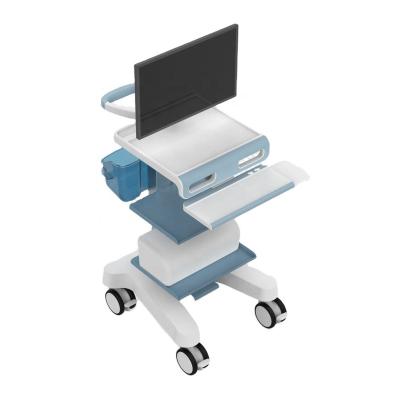 China Plastic Fordable Hospital Patient Computer Chinese OEM/ODM ABS Instruction Medical Trolley for sale