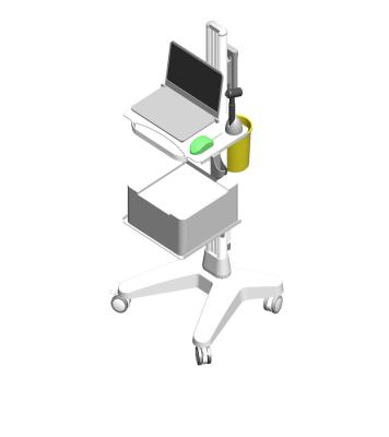 China Carro de computadora Chinese Computer Trolley Emergency Instrument Furniture Hospital New Arrivals Medical Trolley for sale