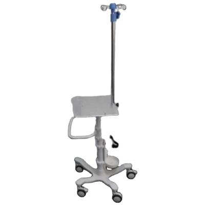 China China Chinese Hospital Adjustable IV Infusion Pole Medical Drip Rack Trolley With Four Hooks for sale