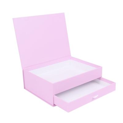 China Handmade Custom Logo 2 Drawer Packaging Box Rigid Cardboard Layers for sale