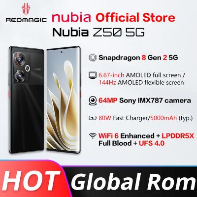 China Dual SIM Card Global Rom Nubia Z50 5G 12GB RAM 256GB ROM 6.67 Inch 144Hz Curved Display Snapdragon 8 GEN 2 Octa Core 50MP Dual Camera for sale