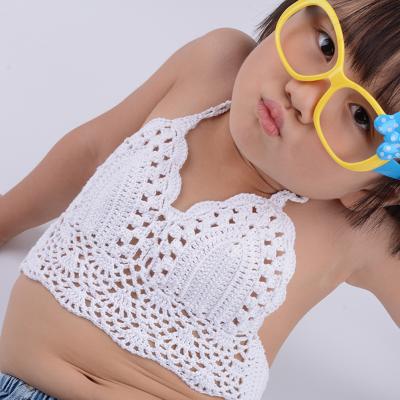 China 2020 Hot Selling AliExpress Hot Selling Children's Bikini Beach Viable Swimwear Swimwear Child Handmade Sling Cotton Top for sale