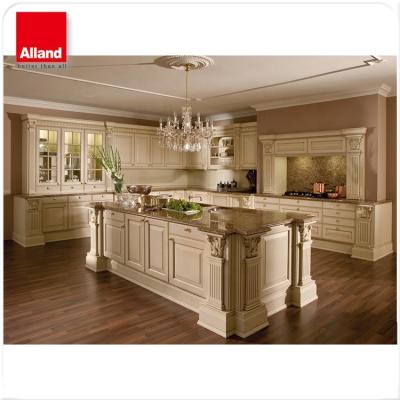 China America Flat Pack Modern Kitchen Cupboards Solid Wood Sideboards for sale