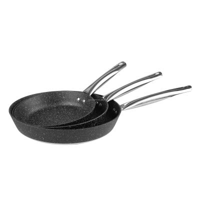 China Marble Sustainable Non Stick Liner Fry Pan Sizes 24cm 26cm 28cm Frying Pan Various for sale