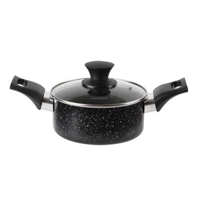 China Durable Dishwasher-Safe Easy Cooking Aluminum Casserole Pot Non-Stick Coating Aluminum Cookware for sale