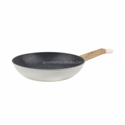 China Sustainable No.9 - 20cm Pan Forged Aluminum Cooking Skillet With Non-Stick Marble Coating for sale