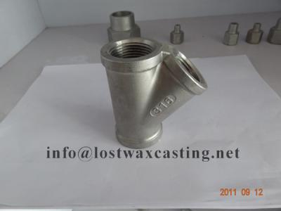 China Lost Wax Casting stainless steel pipe fittings for sale