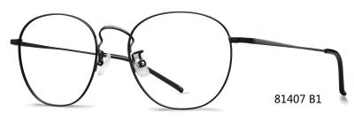 China Women Men Metal Eyeglasses Frames For Round Lens 81407 B1 / B2 for sale