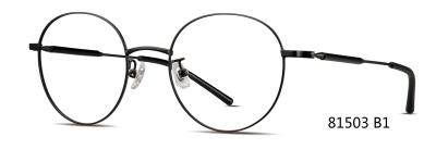 China Round Eye Metal Frame Acetate Eyeglass Classical For Men Women for sale