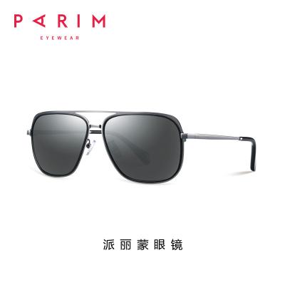 China Simple Mens Oversized Sunglasses Bronze Grey Temple Length 145MM Durable for sale