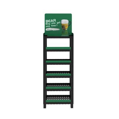 China PP Advertising New Promotional Custom Supermarket Rack Plastic Retail Store Display Rack for sale