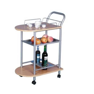 China Durable Metal Mobile Decor Wine Dining Cart for sale