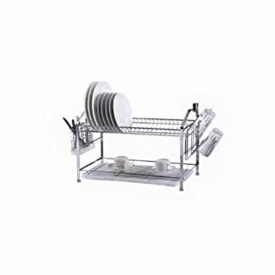 China Sustainable Household Two-Layer Universal Metal Plate Drying Rack for sale