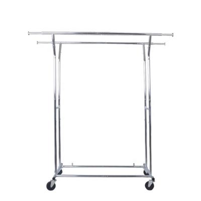 China Metal Adjustable View Portable Garment Rack (Other) Display For Clothes for sale