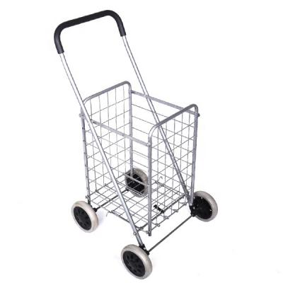 China Hot Sale Japanese Factory Folding Wire Mesh Folding Cheap Shopping Trolley Carts for sale