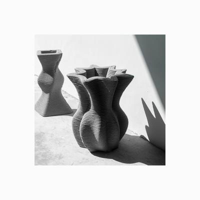 China Morden Decor Plant Modern Flower 3D Print Home Garden Decoration Pot for sale