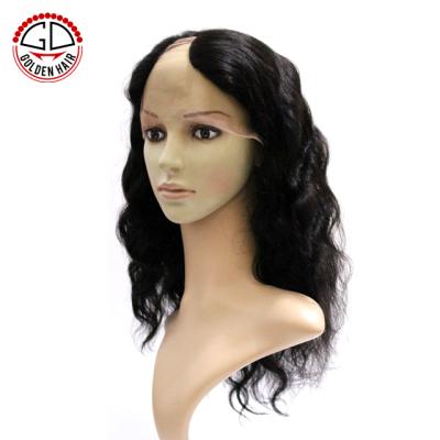 China High Quality 100% Bleached Knots Hair U Part Wigs For Black Women for sale