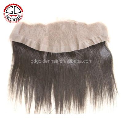 China Bleached Knots Unprocessed Human Brazilian Hair Weave Frontal Closures Lace Up Headband In Lace for sale