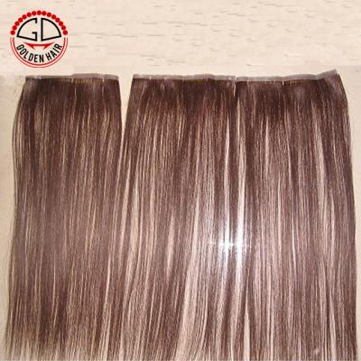 China Untreated hair. No chemicals. Wholesale Best Clean Hair Yaki Tape Skin Hair Weft Extensions for sale