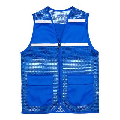 China 100% Polyester Work Wear Suit Custom Men's Vests Reflector Safety Logo Breathable Safety Vests Industrial Layout Shop Uniform for sale