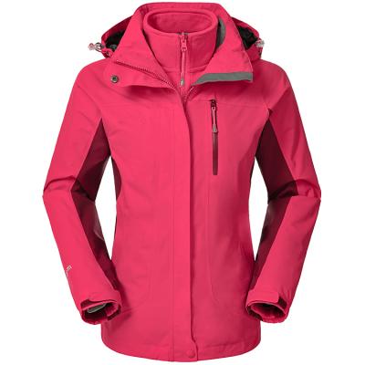 China High Quality Waterproof Windproof Coat Winter Waist Jacket Outdoor Plus Fleece Inner Warm Softshell 3 In 1 Ski Jacket For Women Men for sale