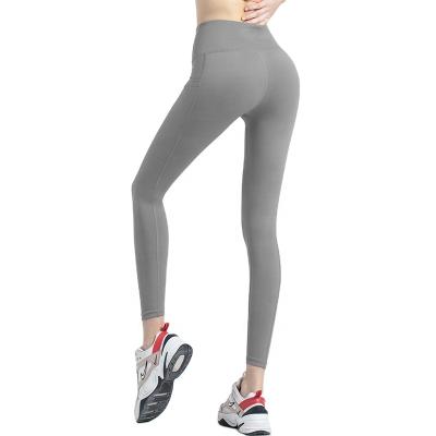 China Breathable Workout Clothing Sports Pants Yoga Pants With Hip Side Pockets for sale