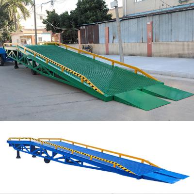 China Warehouse 10m Movable Loading Dock Adjustable Yard Dock Ramp for sale