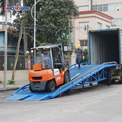 China 5-15tons Mobile Loading Dock Ramps Manual Temporary Dock Ramps for sale