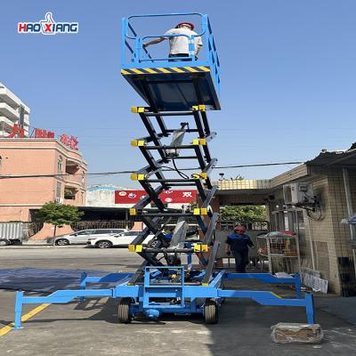 China 1500kg Hydraulic Mobile Scissor Lift 16s-132s Portable Aerial Lift for sale