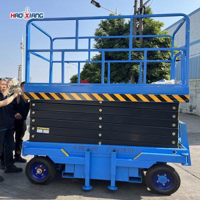 China Solid Tire Small Scissor Lift 0.3T-1.5T One Man Scissor Lift for sale