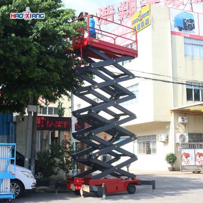 China Movable Scissor Lift 300kg-500kg Mobile Scissor Lift Platform For Factories for sale