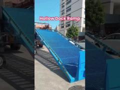 20 Ton Capacity Orange Steel Ramp Portable Dock With Anti-Slip Surface