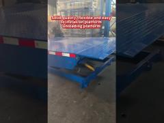 6ton 8ton 10ton Trailer Dock Plate 2m*2m Hydraulic Dock Ramp