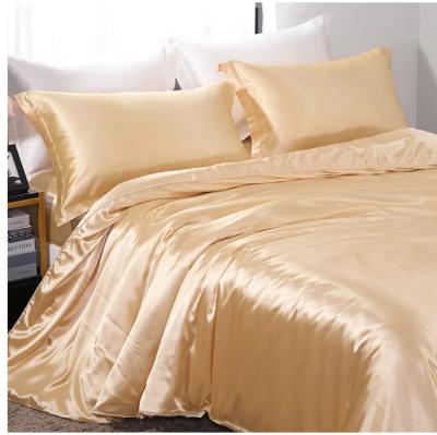 China 22 Momme Silk Sheet Set 1.5m 5 Feet 4PC Bedding Set Chinese Silk Duvet Cover for sale