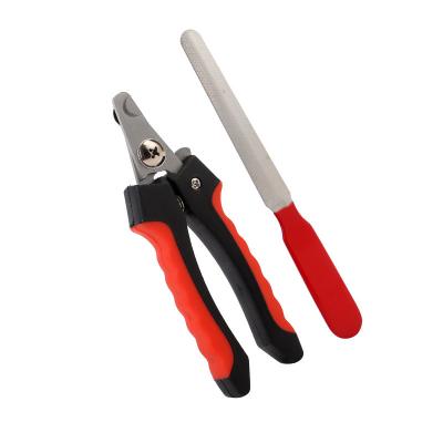 China Viable Clipper Grooming Tool Dog Cat Toe Trimmer Stainless Steel Pet Nail Clipper File Set for sale