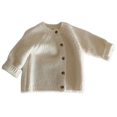 China Newborn Solid Baby Boy Sweater Coats Fashion Baby Knitted Cardigan Sweater Anti-Shrink Korean Long Sleeve Button for sale