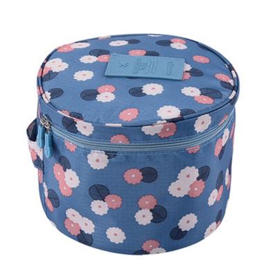 China Fashion Women Cosmetic Bag Travel Lingerie Bra Underwear Bra Dot Bags Cosmetic Makeup Toiletry Storage Organizer Case Large for sale